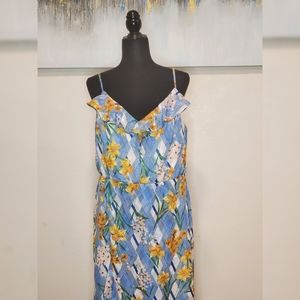 Kensie Strappy Floral Maxi Dress Size 16